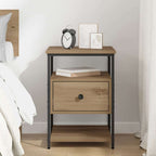 Bedside Cabinet Artisan Oak 40 x 42 x 56 cm Engineered Wood