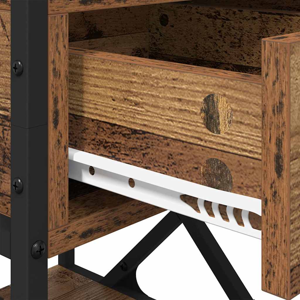 Bedside Cabinet Old Wood 40 x 42 x 55 cm Engineered Wood