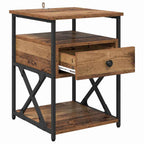 Bedside Cabinet Old Wood 40 x 42 x 55 cm Engineered Wood