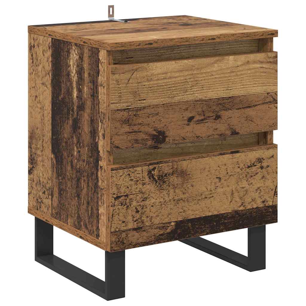 Bedside Cabinet Old Wood 40 x 35 x 50 cm Engineered Wood