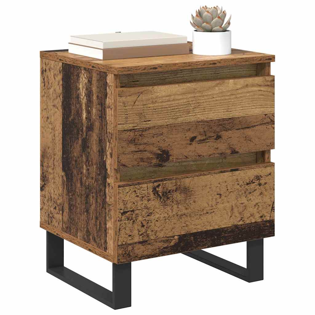 Bedside Cabinet Old Wood 40 x 35 x 50 cm Engineered Wood