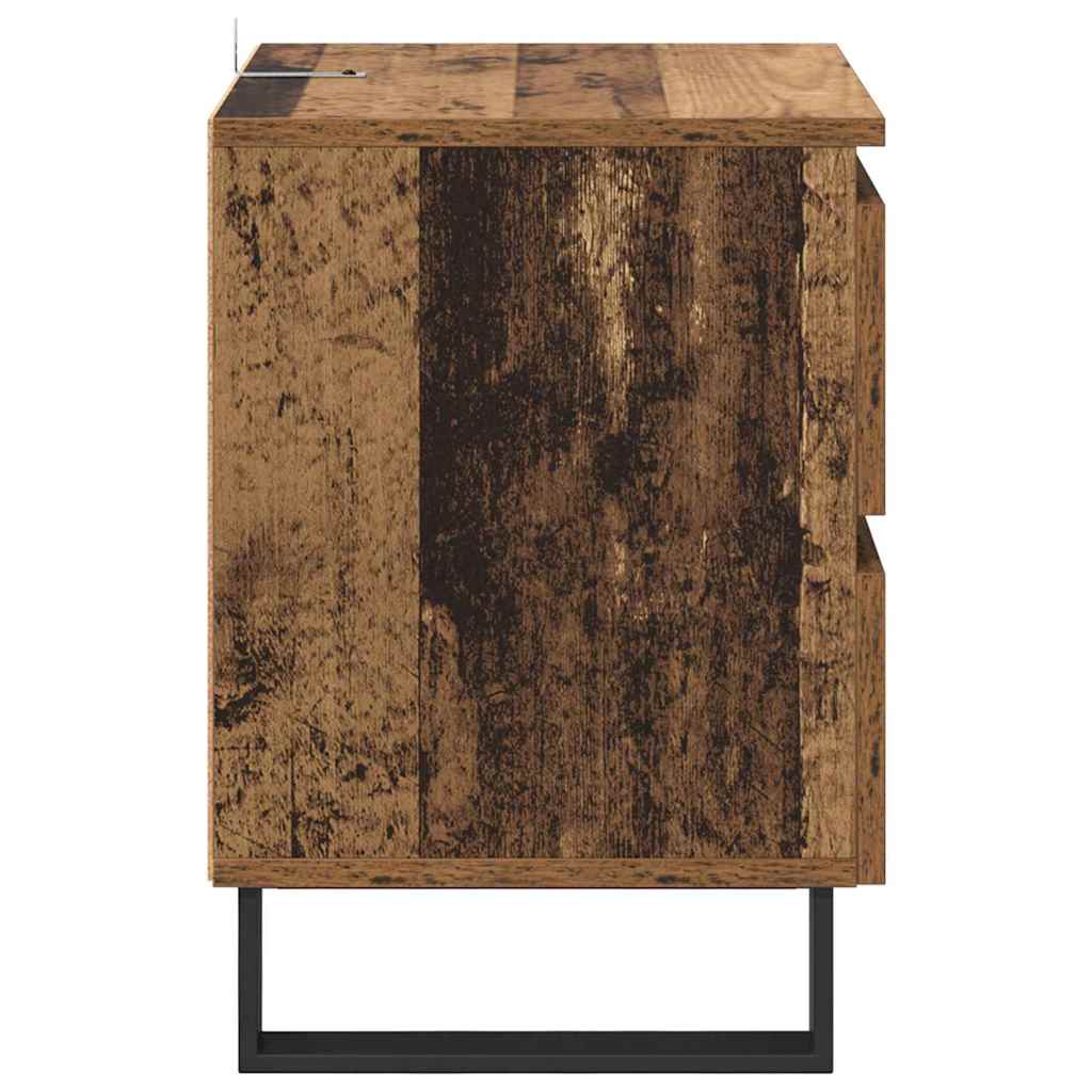 Bedside Cabinet Old Wood 40 x 35 x 50 cm Engineered Wood