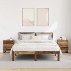 Bedside Cabinet 2 pcs Old Wood 40 x 35 x 50 cm Engineered Wood