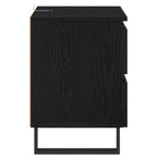 Bedside Cabinet Black Oak 40 x 35 x 50 cm Engineered Wood