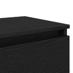 Bedside Cabinet 2 pcs Black Oak 40 x 35 x 50 cm Engineered Wood