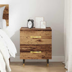 Bedside Cabinet Old Wood 40 x 35 x 47.5 cm Engineered Wood