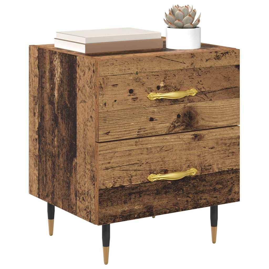 Bedside Cabinet Old Wood 40 x 35 x 47.5 cm Engineered Wood