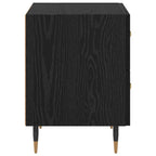 Bedside Cabinet with Drawer 2 pcs Black Oak 40 x 35 x 47.5 cm