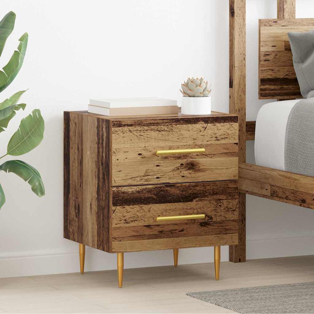 Bedside Cabinet Old Wood 40 x 35 x 47.5 cm Engineered Wood