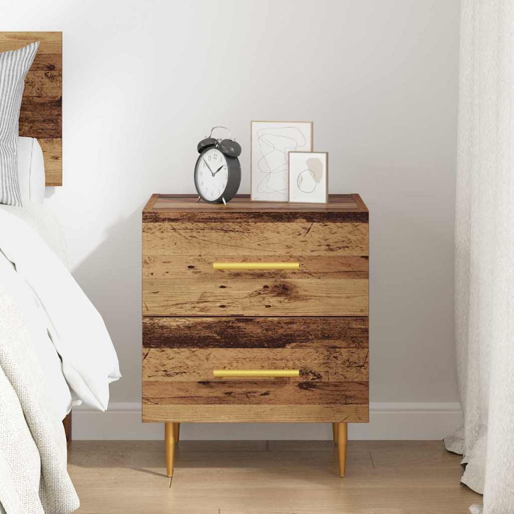 Bedside Cabinet Old Wood 40 x 35 x 47.5 cm Engineered Wood