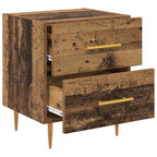 Bedside Cabinet with Drawer 2 pcs Old Wood 40 x 35 x 47.5 cm