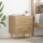 Bedside Cabinet with Drawer 2 pcs Artisan Oak 40 x 35 x 47.5 cm