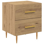 Bedside Cabinet with Drawer 2 pcs Artisan Oak 40 x 35 x 47.5 cm
