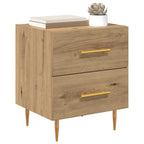 Bedside Cabinet with Drawer 2 pcs Artisan Oak 40 x 35 x 47.5 cm