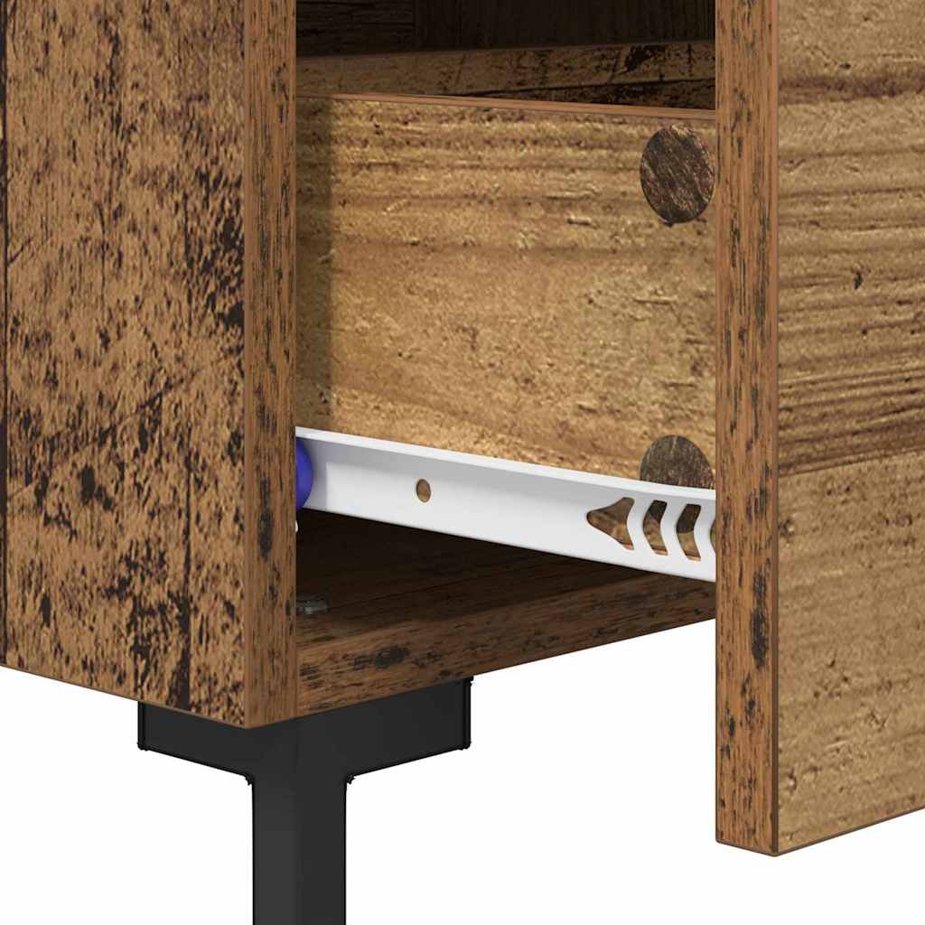 Bedside Cabinet Old Wood 40 x 35 x 47.5 cm Engineered Wood