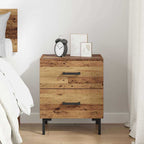 Bedside Cabinet Old Wood 40 x 35 x 47.5 cm Engineered Wood