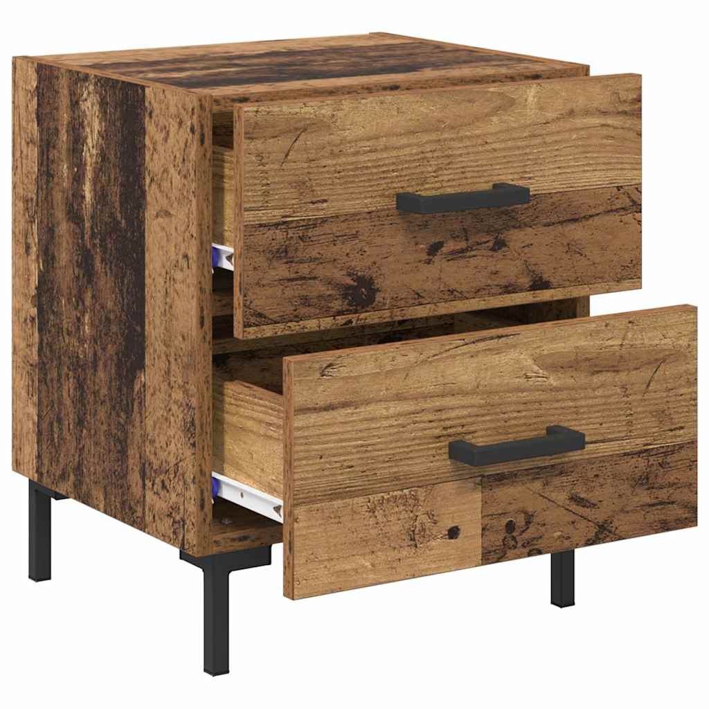 Bedside Cabinet Old Wood 40 x 35 x 47.5 cm Engineered Wood