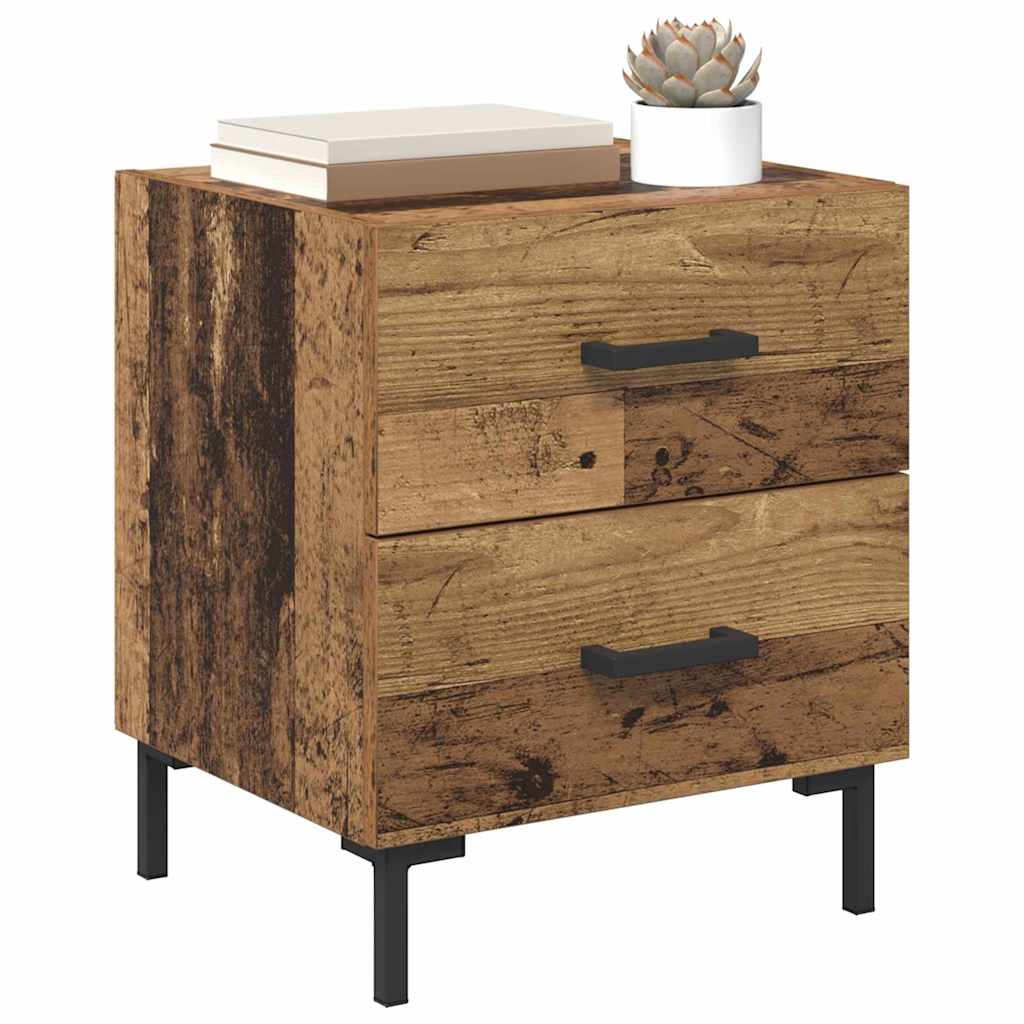 Bedside Cabinet Old Wood 40 x 35 x 47.5 cm Engineered Wood