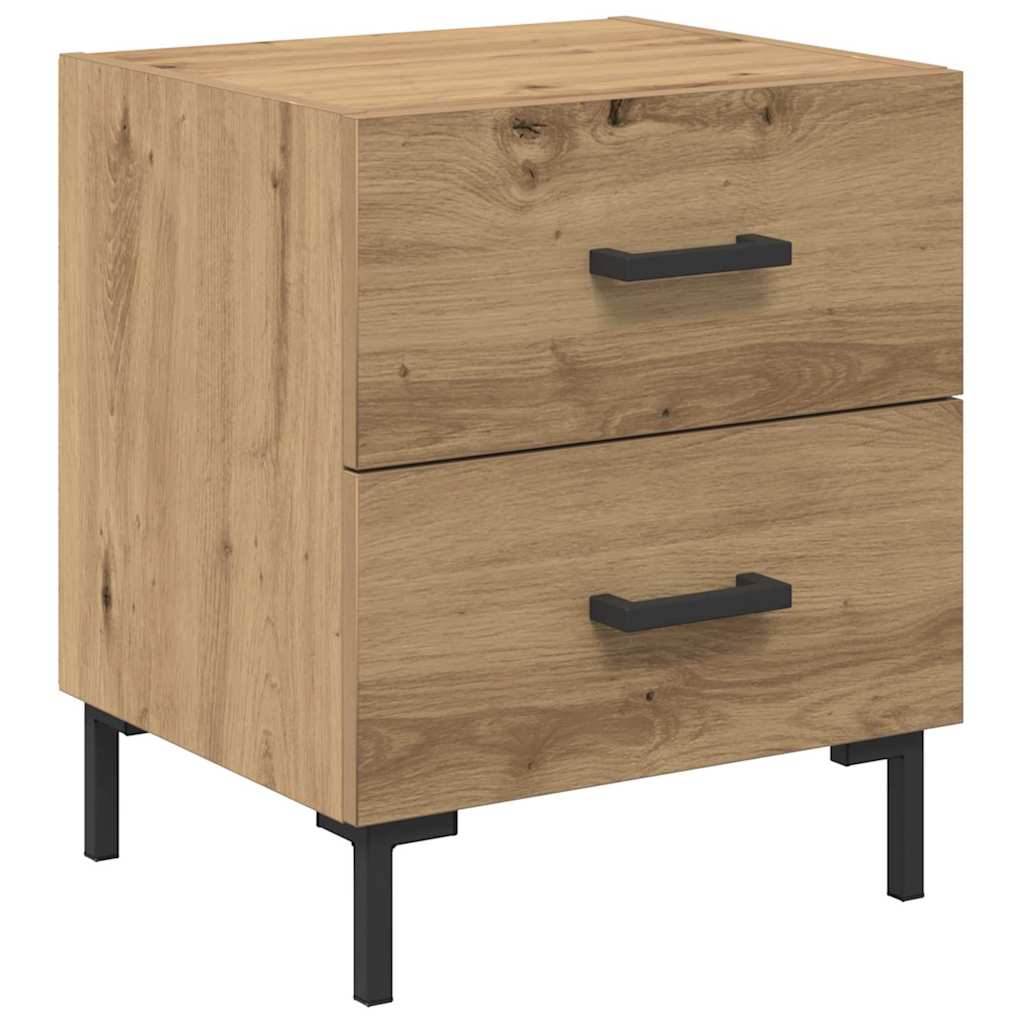 Bedside Cabinet with Drawer 2 pcs Artisan Oak 40 x 35 x 47.5 cm