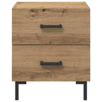 Bedside Cabinet with Drawer 2 pcs Artisan Oak 40 x 35 x 47.5 cm