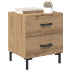 Bedside Cabinet with Drawer 2 pcs Artisan Oak 40 x 35 x 47.5 cm