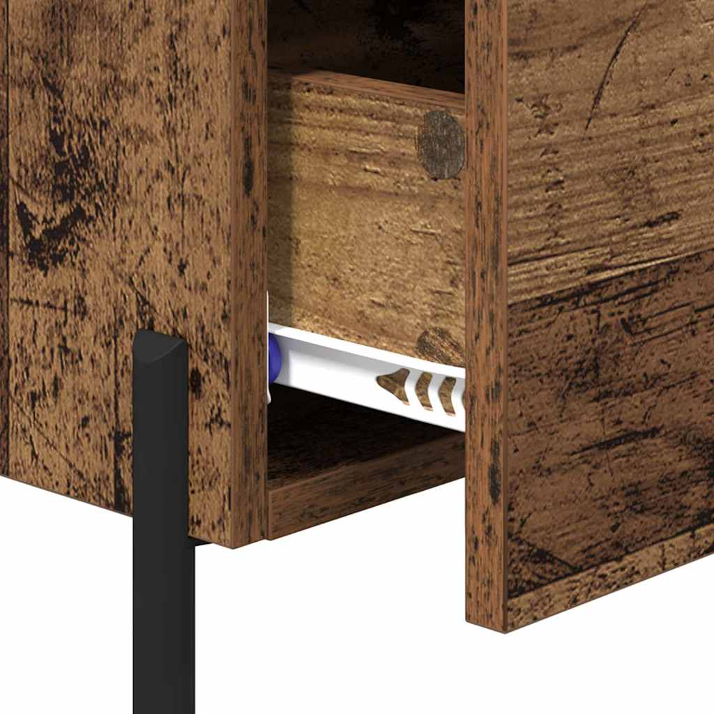 Bedside Cabinet Old Wood 40 x 35 x 47.5 cm Engineered Wood