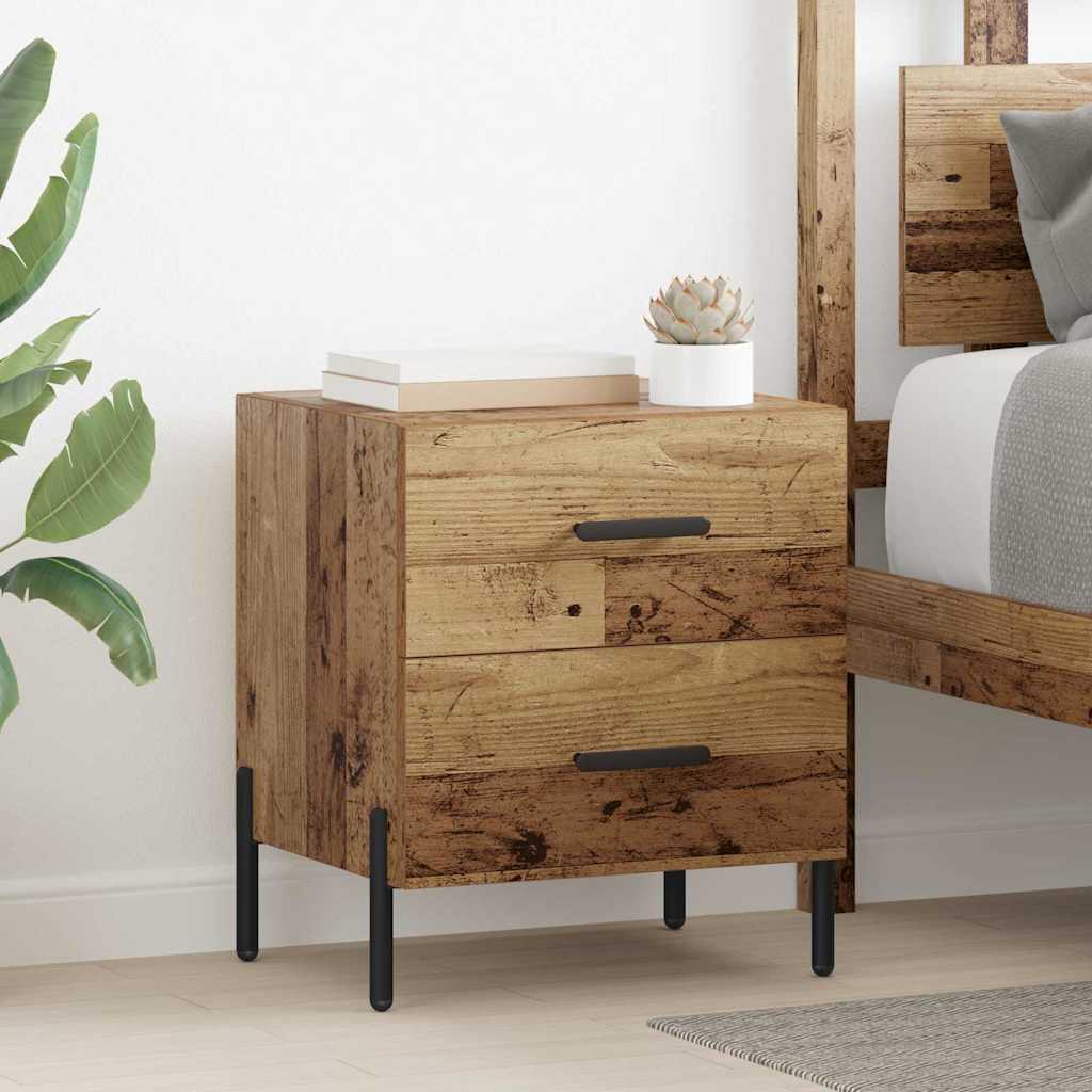 Bedside Cabinet Old Wood 40 x 35 x 47.5 cm Engineered Wood