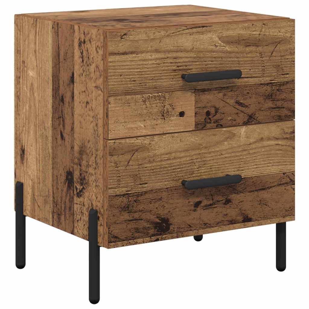 Bedside Cabinet Old Wood 40 x 35 x 47.5 cm Engineered Wood