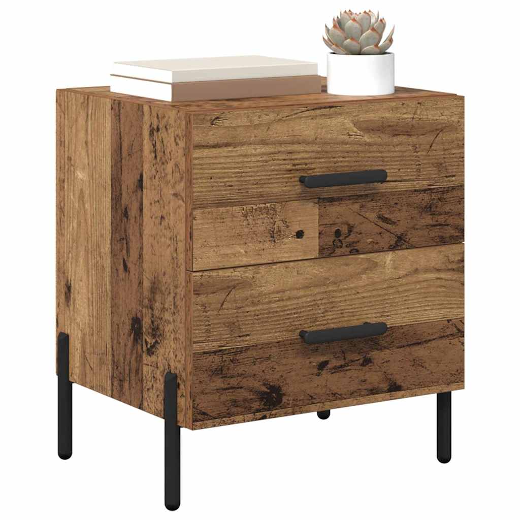 Bedside Cabinet Old Wood 40 x 35 x 47.5 cm Engineered Wood