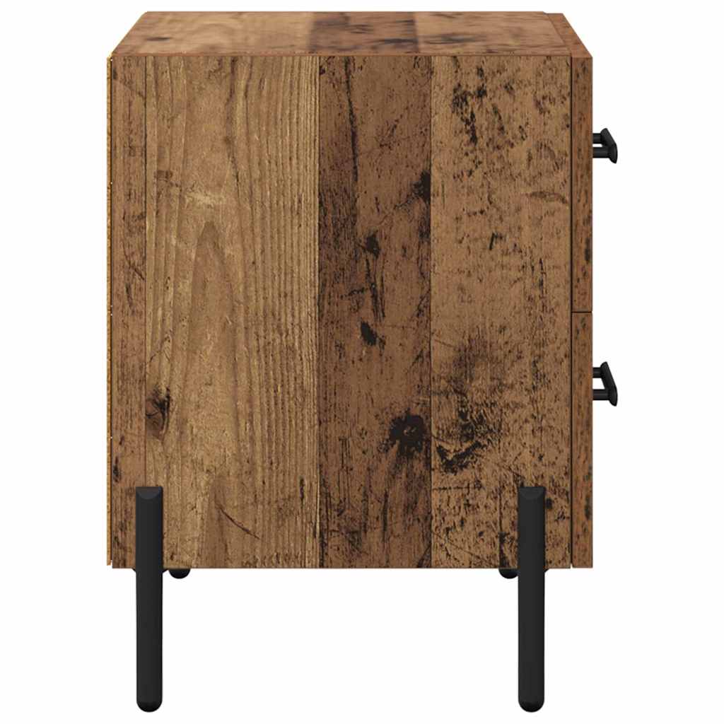 Bedside Cabinet Old Wood 40 x 35 x 47.5 cm Engineered Wood