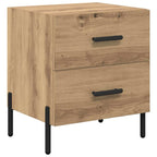Bedside Cabinet with Drawer 2 pcs Artisan Oak 40 x 35 x 47.5 cm