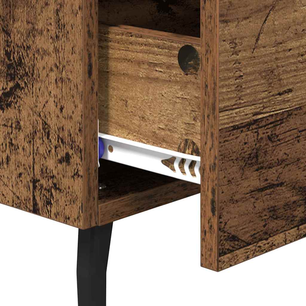 Bedside Cabinet Old Wood 40 x 35 x 47.5 cm Engineered Wood