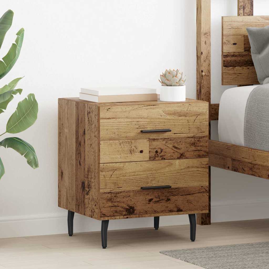 Bedside Cabinet Old Wood 40 x 35 x 47.5 cm Engineered Wood