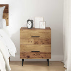 Bedside Cabinet Old Wood 40 x 35 x 47.5 cm Engineered Wood