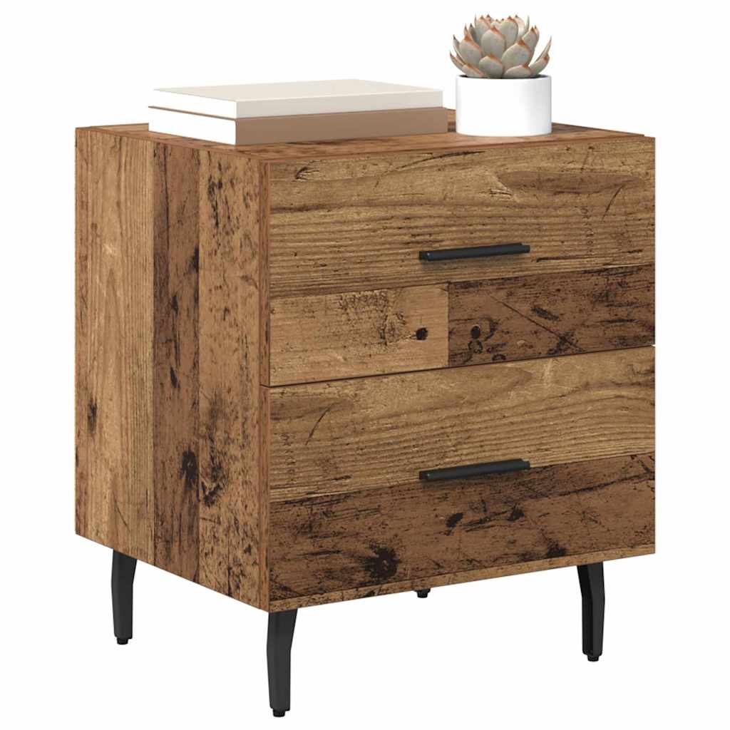 Bedside Cabinet Old Wood 40 x 35 x 47.5 cm Engineered Wood