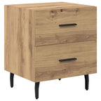 Bedside Cabinet with Drawer 2 pcs Artisan Oak 40 x 35 x 47.5 cm
