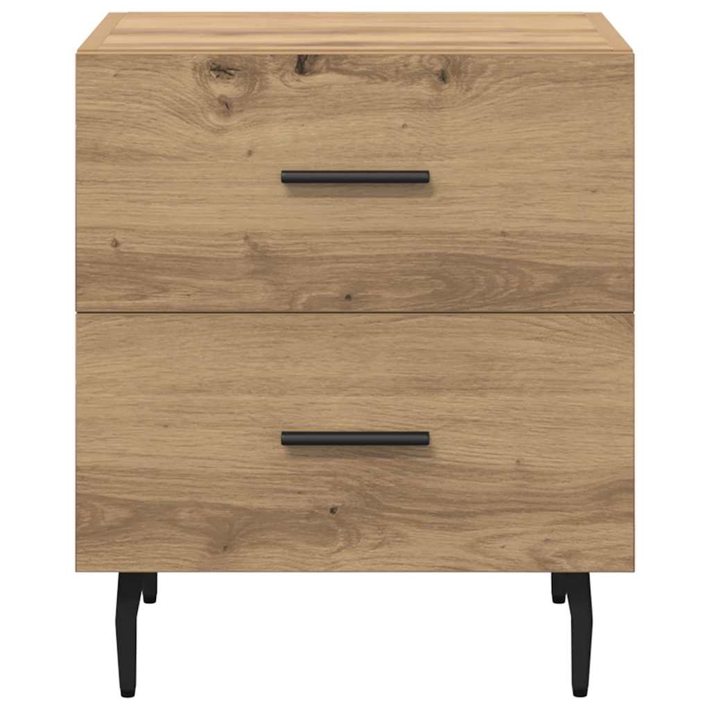 Bedside Cabinet with Drawer 2 pcs Artisan Oak 40 x 35 x 47.5 cm