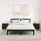 Bedside Cabinet with Drawer 2 pcs Black Oak 40 x 35 x 47.5 cm