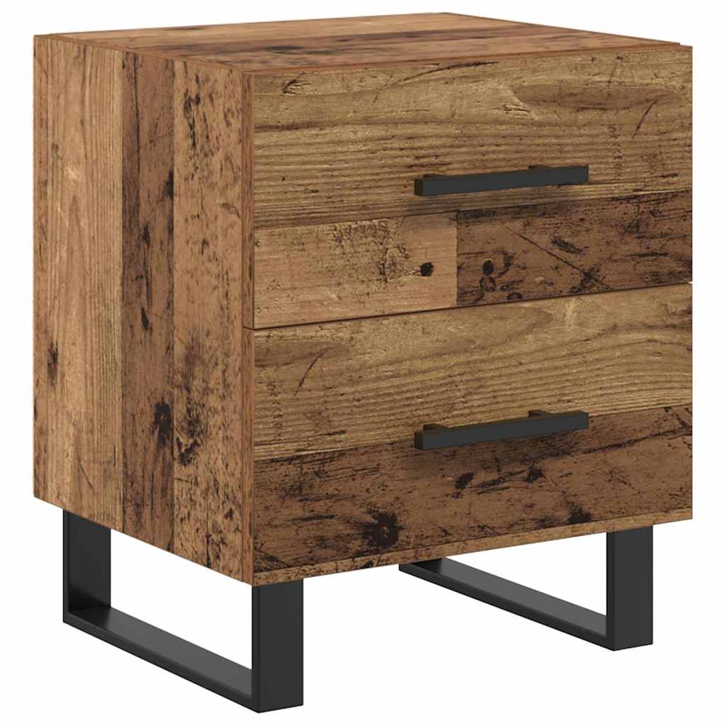 Bedside Cabinet Old Wood 40 x 35 x 47.5 cm Engineered Wood