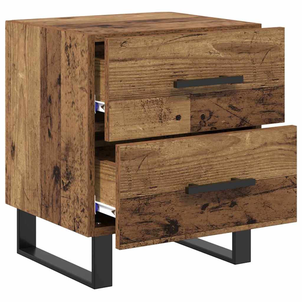 Bedside Cabinet Old Wood 40 x 35 x 47.5 cm Engineered Wood