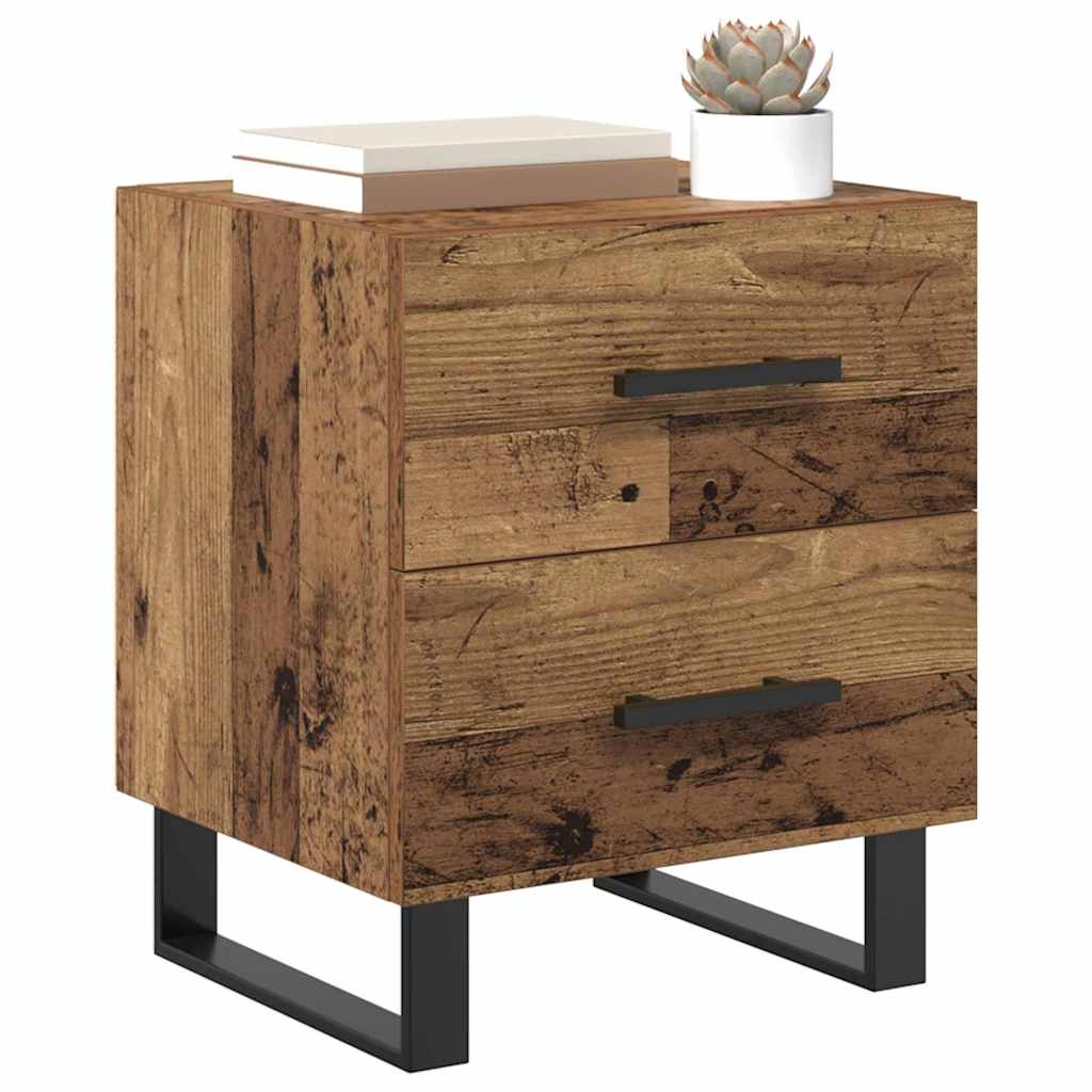 Bedside Cabinet Old Wood 40 x 35 x 47.5 cm Engineered Wood