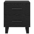 Bedside Cabinet Black Oak 40 x 35 x 47.5 cm Engineered Wood