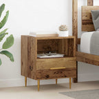 Bedside Table Brown 40 x 35 x 47.5 cm Engineered Wood