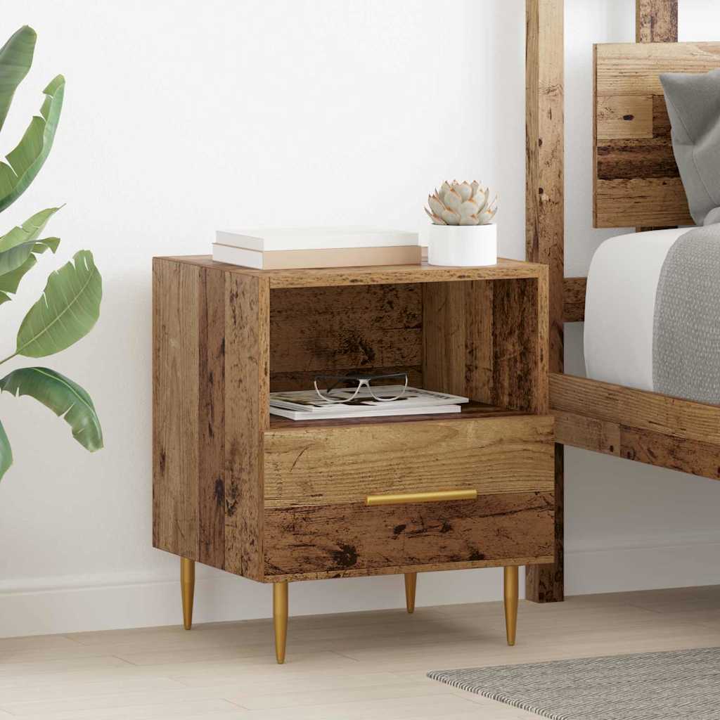 Bedside Table Brown 40 x 35 x 47.5 cm Engineered Wood