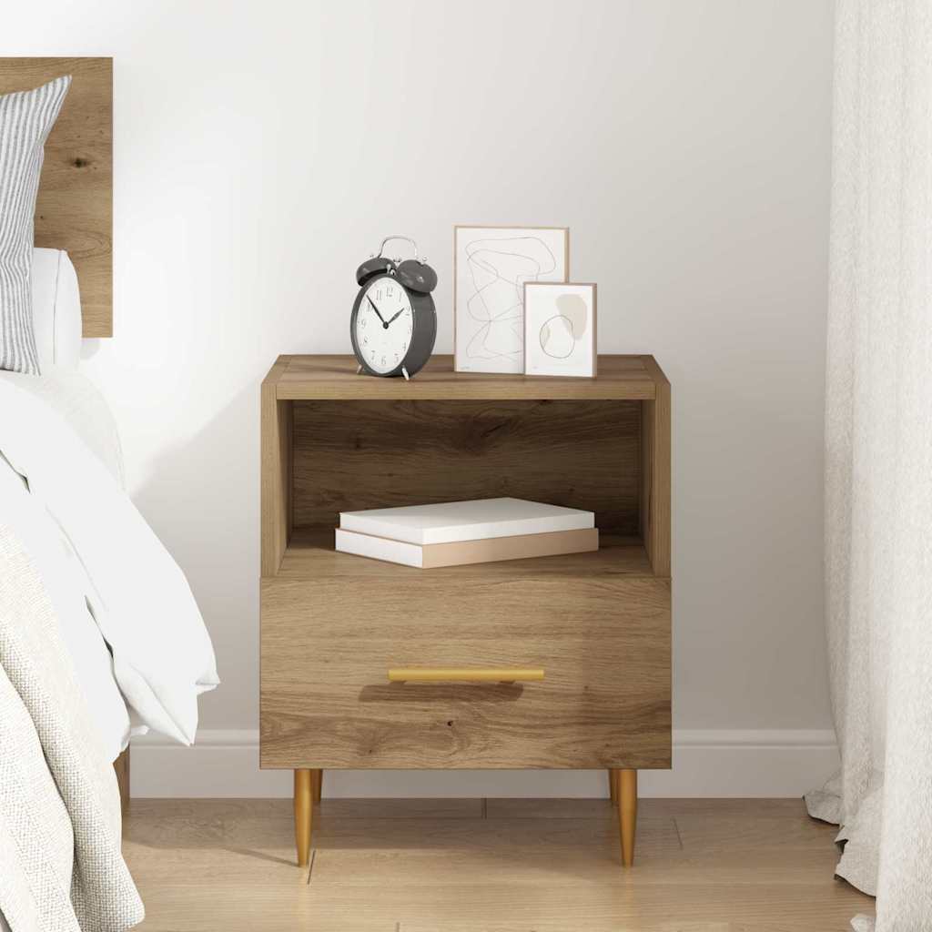 Bedside Table Brown 40 x 35 x 47.5 cm Engineered Wood
