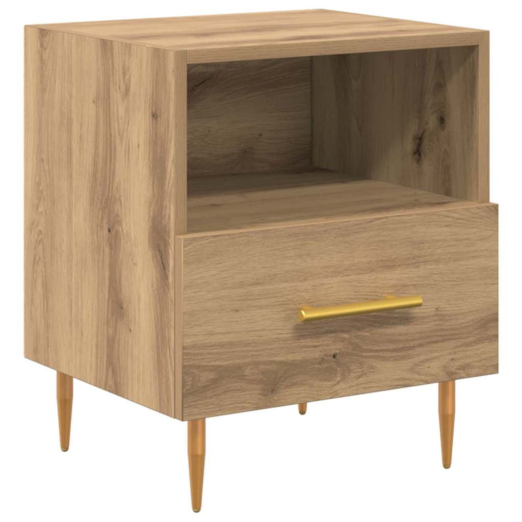 Bedside Table Brown 40 x 35 x 47.5 cm Engineered Wood