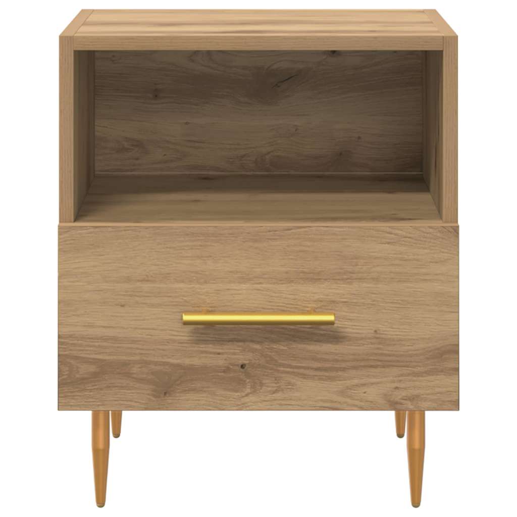 Bedside Table Brown 40 x 35 x 47.5 cm Engineered Wood