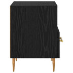 Bedside Table Black 40 x 35 x 47.5 cm Engineered Wood