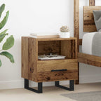 Bedside Cabinet Old Wood 40 x 35 x 47.5 cm Engineered Wood