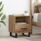 Bedside Cabinet with Drawer 2 pcs Artisan Oak 40 x 35 x 47.5 cm